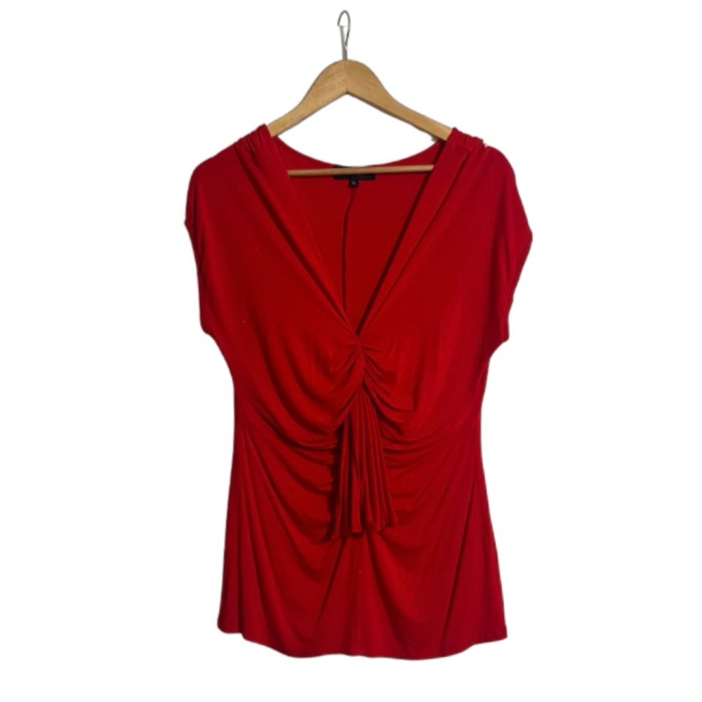 Karen Kane Vibrant Red Blouse